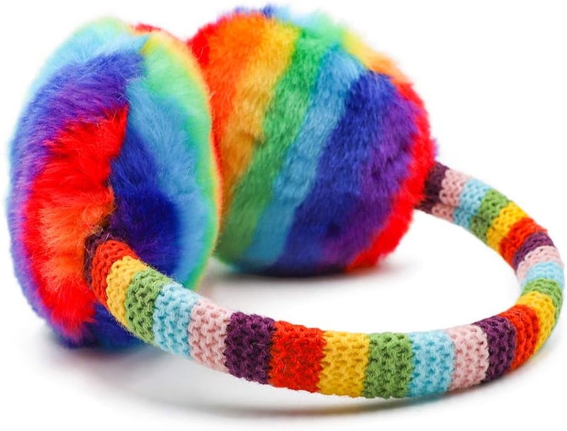 BUTITNOW Kids Knit Earmuffs Soft Plush Comfortable Winter Outdoor Ear Warmers for Boys Girls Age 4-16 Years - Image 3